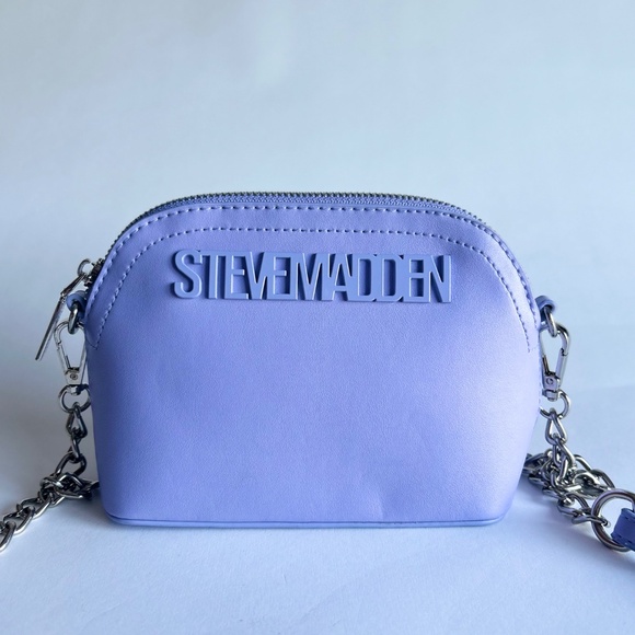 Steve Madden Lavender Polyurethane Leather Small Crossbody Shoulder Bag - Picture 2 of 11